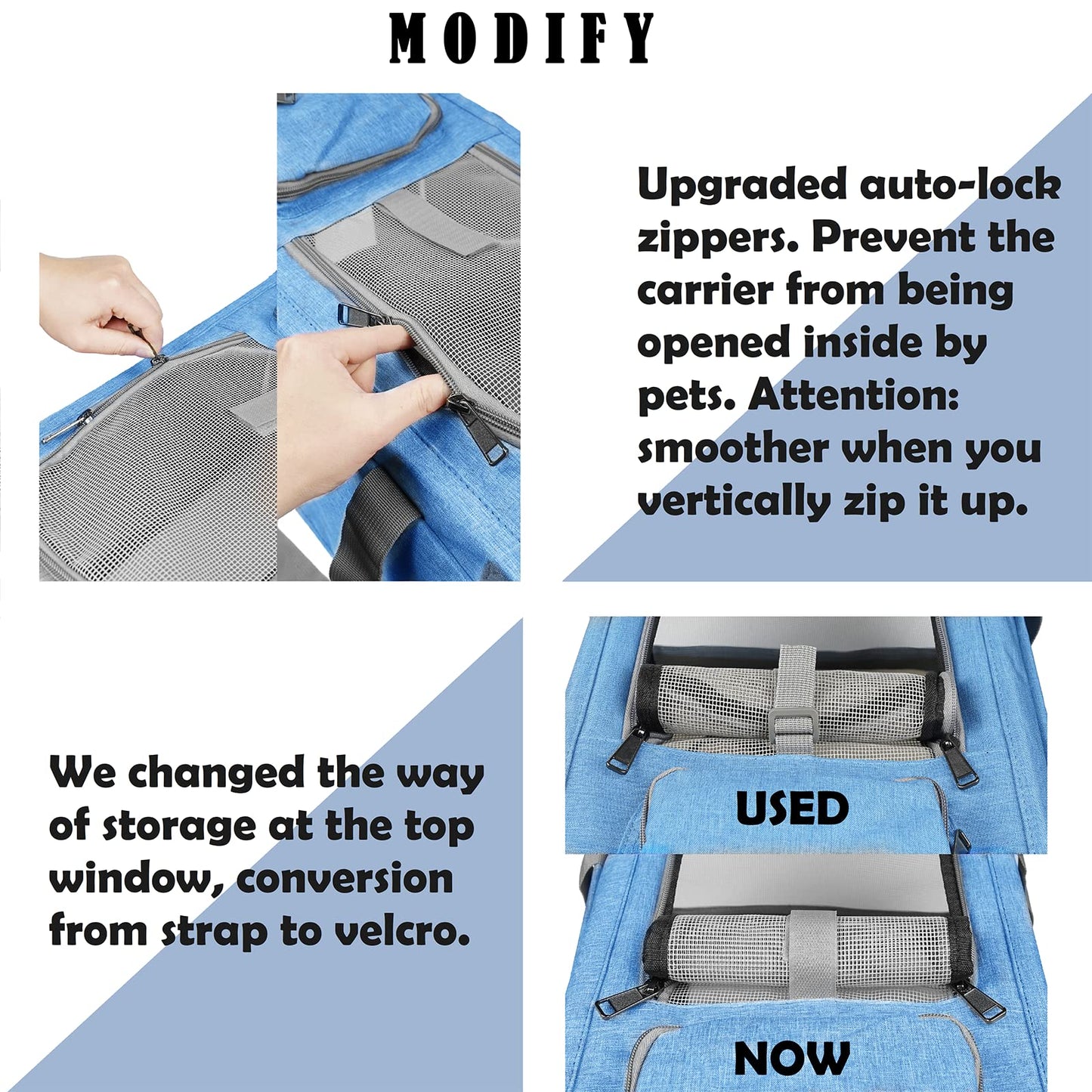 Sac de Transport Chat Grande Taille Respirant