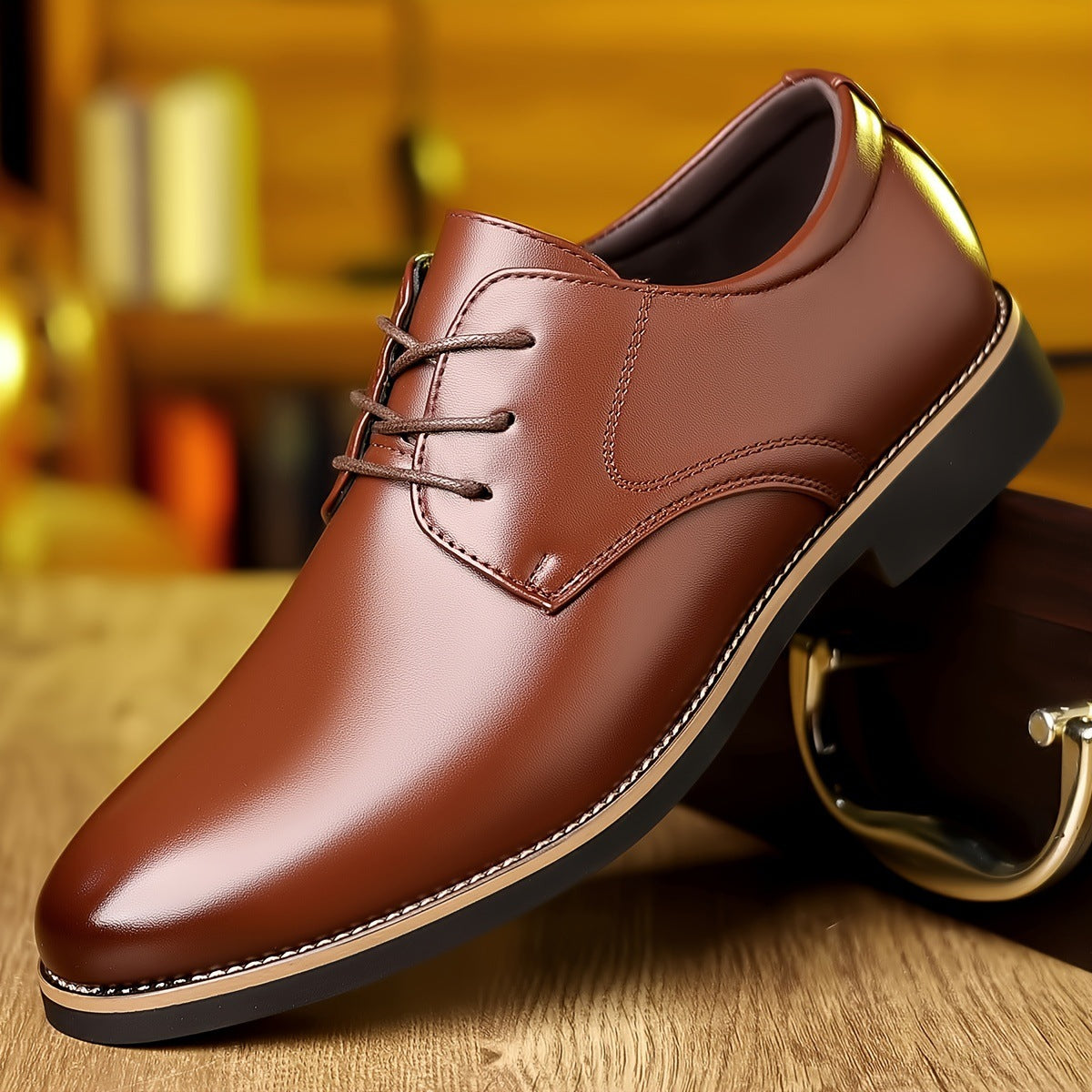 Zapatos de cuero para hombre de negocios